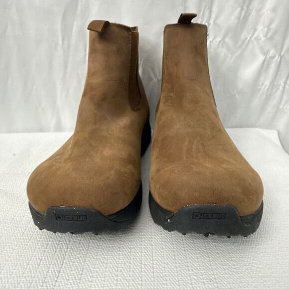 Icebug Boots Mens 13 Wander BUGrip Chelsea Brown Leather Snow